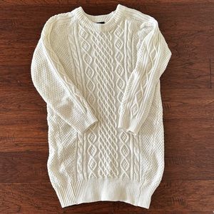 Forever 21 cable knit sweater dress size S